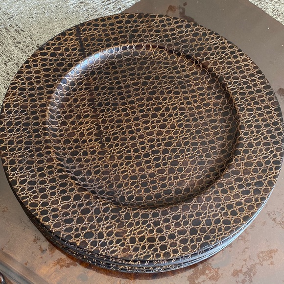 Other - Plate Chargers Set of 6 Copper Brown